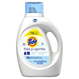 Tide Free & Gentle Laundry Detergent Liquid Soap, 64 loads, 92 fl oz, HE Compatible