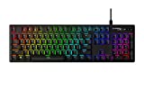 HyperX Alloy Origins - Mechanical Gaming Keyboard, Software-Controlled Light & Macro Customization, Compact Form Factor, RGB LED Backlit - Clicky HyperX Blue Switch,