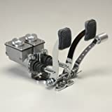 Basic Pedal Assembly With Roller Throttle And Short Rectangular Reservoirs 7/8 Brake 3/4 Dune Bug Buggy Sandrail Atv Baja Bug Trike