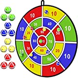 29" Large Dart Board for Kids, BooTaa Kids Dart Board with 12 Sticky Balls, Boys Toys, Indoor/ Sport Outdoor Fun Party Play Game Toys, Birthday Gifts for 3 4 5 6 7 8 9 10 11 12 Year Old Boys Girls