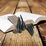 Aqestyerly Demon Hand Bookmark, 3D Fashion Devil's Hand Resin Bookmark, Horror Halloween Bookmark, The Best Christmas Halloween Book Marker Gift for Adult Kid Friends Famiy (Black)