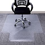 AiBOB Chair Mat for Low Pile Carpet Floors, Flat Without Curling, 36 X 48 inches Office Carpeted Floor Mats for Computer Desk