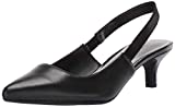 Anne Klein Women's Aileen Pump, Black Leather, 5.5 M US