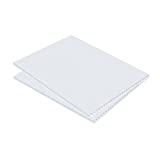 Corrugated Plastic Sheets - 4mm White Poster Board 8.5" x 11" Inches Coroplast Sheets, Lightweight Hard Plastic Sheet, Waterproof Corrugated Sign Board, Durable Plastic Poster Board (2 Pack)