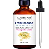 MAJESTIC PURE Frankincense Essential Oil, Therapeutic Grade, Pure and Natural, for Aromatherapy, Massage, Topical & Household Uses, 1 fl oz