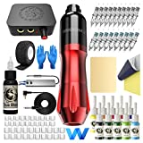 Tattoo Kit Tattoo Machine Kit 20 Tattoo Cartridge Needles 10 Color Tattoo Inks with Foot Pedal, Power Supply, RCA Tattoo Cord, Tattoo Machine for Tattoo Artists and Beginners WTK079