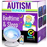 Autism & Prosperity Kids Calming Ocean Wave Projector for Autistic Children - Music - AUX  for ASD Boys Girls Sleep Bedroom Room Decor - Visual Auditory Sensory Toys Stimulation LED Night Light Lamp