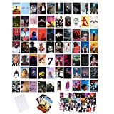 Adzt's 110PCS Album Cover Posters Wall Collage Kit, 70 Music Album Poster 40 Music Album Stickers,Album Style Photo Collection Collage VSCO Bedroom Dorm Decor for Girl and Boy Teens, Small Poster for Room Bedroom Aesthetic