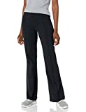 Skechers womens Go Walk Goknit Ultra Pintuck High Waisted Flare Pants, Black, Large US