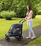 Pet Gear NO-Zip Pet Stroller with Dual Entry, Push Button Zipperless Entry for Single or Multiple Dogs/Cats, Pet Can Easily Walk in/Out, No Need to Lift Pet, Gel-Filled Tires, 2 Models, 6 Colors