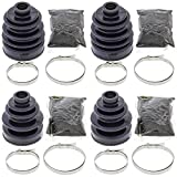 Complete Front Inner & Outer CV Boot Repair Kit for Suzuki LT-F4WDX King Quad 300 1991-1995 All Balls