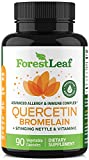 Forest Leaf - Quercetin 500mg - Quercetin with Bromelain, Vitamin C & Sting Nettle 90 Veggie Capsules - Advanced Natural Allergy Health Anti Histamine - Immune, Cardiovascular & Respiratory Support