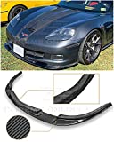 Extreme Online Store ZR1 Style Carbon Fiber Front Bumper Lower Lip Splitter for 2005-2013 Chevrolet Corvette C6 Wide Body Models