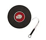 Champion Sports Closed Reel Measure Tape, 200 ft, 60 m - Sturdy Measuring Tapes with Hand Crank for Track and Field, Long Jump, Landscaping - Durable, Dual-Sided Measuring Reel with Feet and Meters