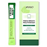 Travel Sizet Mouthwash Portable Strip Mouthwash for Fresh Breath Nnatural Fluoride Fre 20 Packets (Mint)