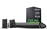 Nakamichi Shockwafe Pro 7.1.4 Channel 600W Dolby Atmos/DTS:X Soundbar with 8" Wireless Subwoofer, 2 Rear Surround Speakers. Get True 360 Cinema Surround with This Plug and Play Home Theater System