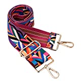 Wide Shoulder Strap Adjustable Replacement Belt Crossbody Canvas Bag Handbag (wide:1.97"(5CM) Colorful stripes)