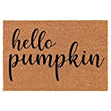 Doormat Natural Coco Coir Door Mat Hello Pumpkin (24" x 16")