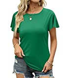 Summer Tops for Women 2022 Trendy Casual t Shirts Short Sleeve Tunic Blouses for Women