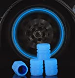 Fluorescent Car Tire Valve Covers, Car Lighting Tire Valve Covers, 8-Piece Universal Tire Valve Stem Covers for Cars, Trucks, SUVs, Motorcycles, Bikes and More.