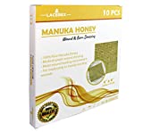 AWD Manuka Honey Gauze Dressing - 100% Impregnated Medical Grade Honey Patches - Medical Supplies, Wound Care, and First Aid - Gauze Pads 10 Count (4"x4")