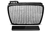 V-MAXZONE PARTS Front Grill Front Central Grill Sport VR-26 Honeycomb Mesh Grille Sport Black Compatible with Audi A4 B7 2004 2005 2006 2007 2008 Sedan Avant