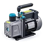 Orion Motor Tech 3.5cfm Vacuum Pump, 1 Stage HVAC Vacuum Pump for R12 R22 R134a R410a Systems, Small 1/4hp 38 Micron Vacuum Pump for Air Conditioner Servicing Resin Degassing and More, Oil Included