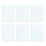 TOPS Quadrille Pad, 8.5 x 11 Inches, 15 Pound Stock, 50 Sheets per Pad, 6 Pads per Pack, White (99522)