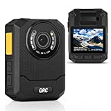 GRC 1440P Police Body Camera with Audio, 128GB Memory, Night Vision,2 Inch Display,Portable Waterproof Body Worn Camera,Premium Body Cam for Law Enforcement Recorder,Personal Use