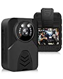 2K Body Camera, 2688 x 1520P Body Cam,Police Body Camera with Night Vision, 64GB Memory, 2 Inch Display,Portable Body Worn Camera,Body Cam for Law Enforcement