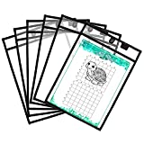 Magnetic Dry Erase Pockets by Two Point (6-Pack) - Plastic Sleeves | Teaching Supplies | Dry Erase Sheets | Dry Erase Sleeves | School Supplies for Teachers | Job Ticket Holders | Office Products