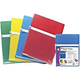 Charles Leonard Magnetic Pockets 26400, Holds up to 2.5 Pounds, 4-Pack, Assorted Colors, 4 Pack