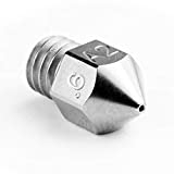 Micro Swiss MK8 Plated A2 Tool Steel Wear Resistant Nozzle Compatible with (MakerBot, CraftBot, Creality, CR10, Ender 3, Ender 5, Tevo Tornado) (.6mm)