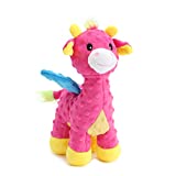Stuffed Dog Toys Durable Plush Dog Toy with Crinkle Paper Cute Squeaky Dog Toys Dog Chew Toys for Small Medium Large Dogs and Puppy (Deer)