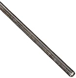 18-8 Stainless Steel Fully Threaded Rod, 3/8"-16 Thread Size, 36" Length, Right Hand Threads