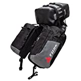 Tusk Excursion Rackless Luggage System w/X-Small Dry Duffel Tail Bag Standard Heat Shield For Kawasaki KLX230 SE 2022