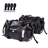 WILD HEART Waterproof bag Motorcycle saddlebag 40L Tank bag Motor Side bag (black)