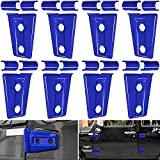 Door Hinge Cover Trim Exterior Accessories for Jeep Wrangler JK JKU Sport Rubicon Sahara X Unlimited 2-Door & 4-Door 2007-2018 (Blue 8PCS)