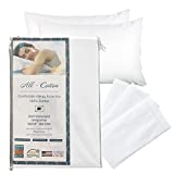 National Allergy (4 Pack) Allergy and Bed Bug Proof Pillow Cover, Standard, White