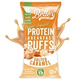 BETTER THAN GOOD SNACKS Keto Protein Puffs | 16g Protein, 2 Servings of Fruits & Veggies | Paleo, Low Sugar, Low Calories, Gluten Free, Diabetic Friendly Keto Snacks (Salted Caramel)