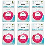 DrTung's Smart Floss - Natural Floss, PTFE & PFAS Free Floss, Gentle on Gums, Expands & Stretches, BPA Free Floss - Natural Dental Floss Cardamom Flavor (Pack of 6)