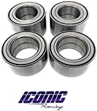 Iconic Racing Both Front and Rear Wheel Bearings Compatible with 11-16 Polaris Ranger 900 XP