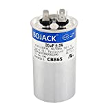 BOJACK 35 uf 370V 450V AC CBB65 Motor and Fan Starting Round Capacitor 35 MFD 10000AFC