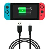 Charging Cable for Nintendo Switch/Switch Lite/Switch OLED, Charger for Nintendo Switch and Switch Lite, for Samsung Galaxy S9 S8 Note 8 and Other USB C Cable (9.8ft) Black