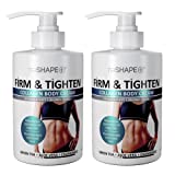 Reshape+ Collagen Body & Face Lotion Moisturizing Skin Care Cream, Skin Tightening Cellulite Lotion Improves Elasticity, Plumps Sagging Skin W/Green Tea, Aloe Vera, & Chamomile, 15 Fl Oz (Pack of 2)