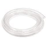 10ft x 1" ID Clear Vinyl Tubing, Flexible Hybrid PVC Tubing Hose, Lightweight Plastic Tube UV Chemical Resistant Vinyl Hose, BPA Free and Non Toxic