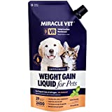 Miracle Vet High Calorie Weight Gainer for Dogs & Cats - 2,400 Calories (1 Bottle - 16 oz)