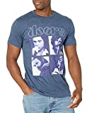 The Doors Men's Squares Photo T-Shirt, Navy, XX-Large