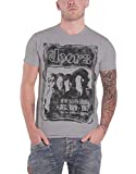 The Doors T Shirt Haven Arena 1967 Flyer Band Logo Official Mens Grey Size M