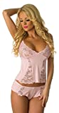 Velvet Kitten by Lingerie Diva Comfy Cami & Boyshort Panty Set 3210 Large Pink